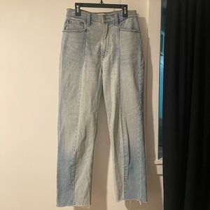 Abercrombie Curve Love High Rise Straight Ankle Jeans